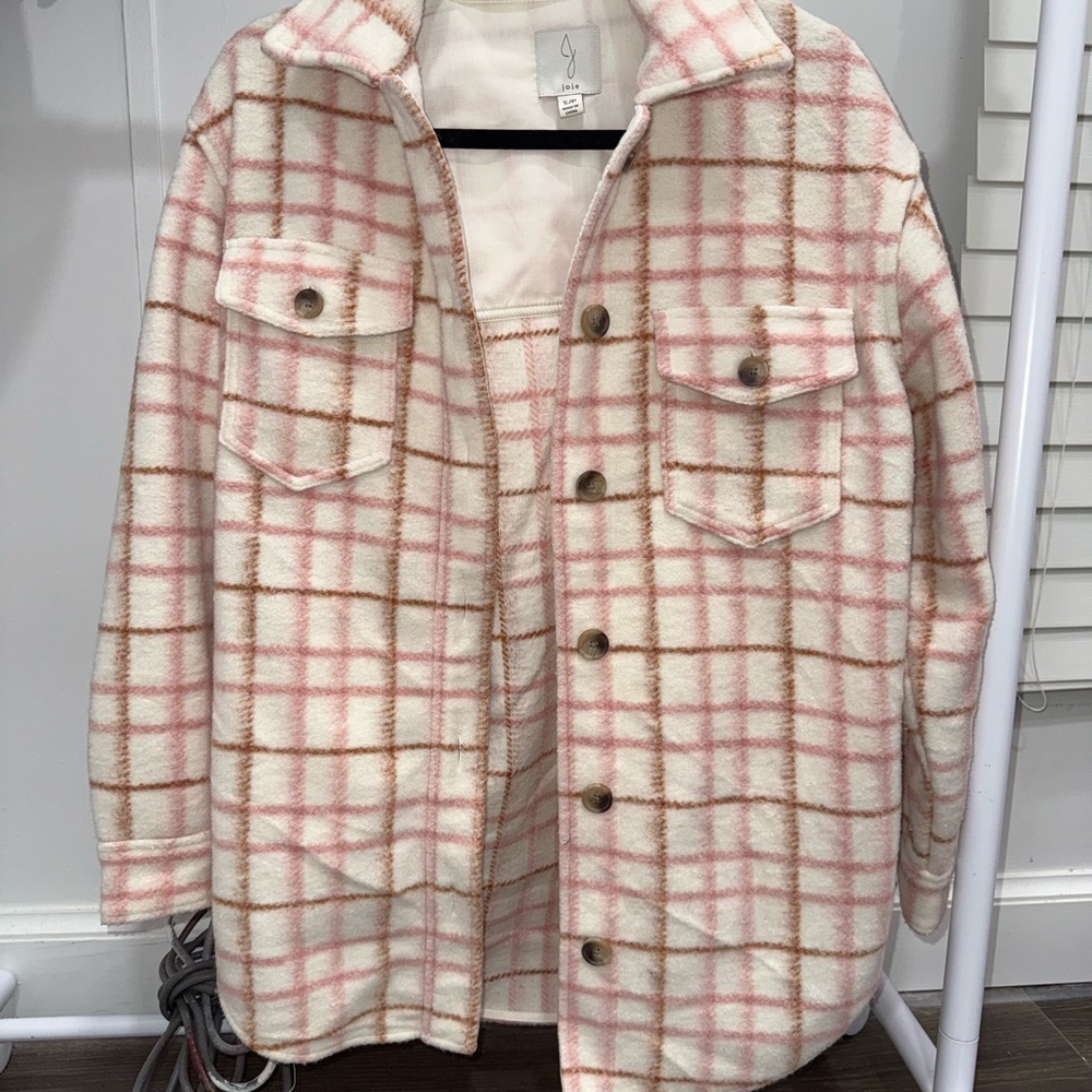 Plaid Button-Up Women's Jacket